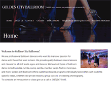 Tablet Screenshot of goldencityballroom.com